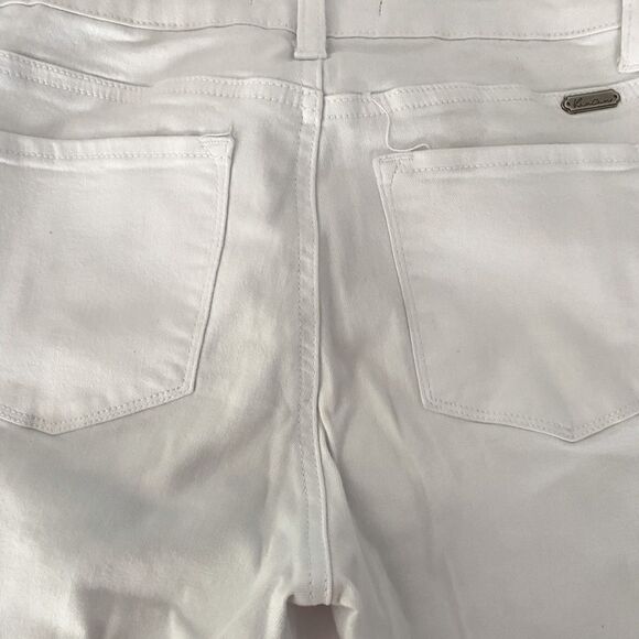 Kancan White Cuffed Skinny Jeans, size 5 - Picture 5 of 9